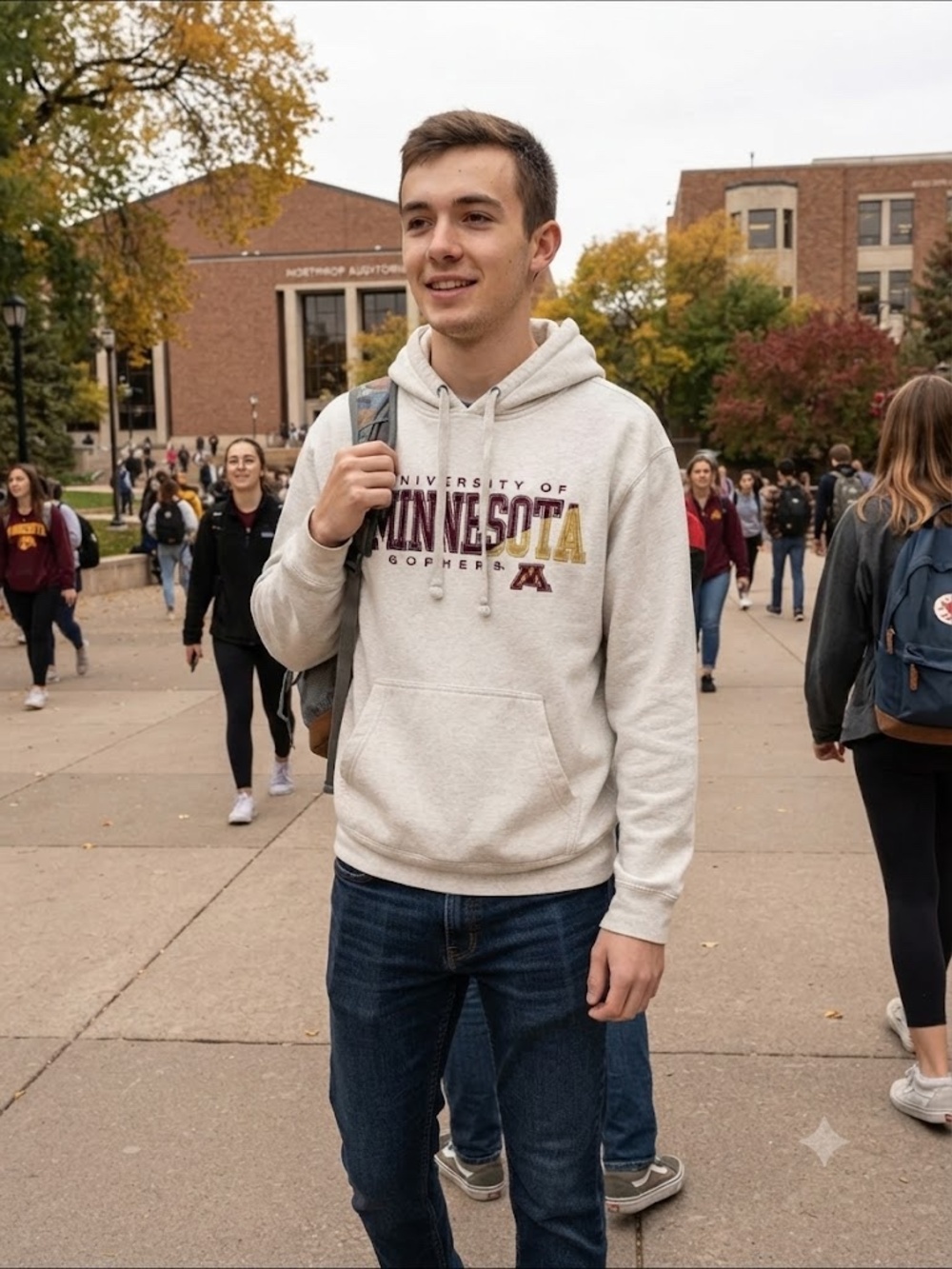University of Minnesota Gophers Cream Pullover Hoodie